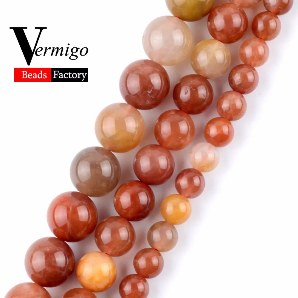 

Free Shipping 3A Red Jaspers Natural Gem Stone Beads Round Minerals Beads For Jewelry Making 6 8 10mm Pick Size Diy Bracelet 15"