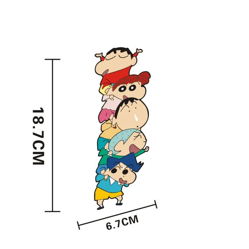 1 шт. 18,7*6,7 см милый Crayon Shin-Chan дети аниме мультфильм автомобиль Стайлинг мотоцикл наклейки и Переводные картинки внешние аксессуары