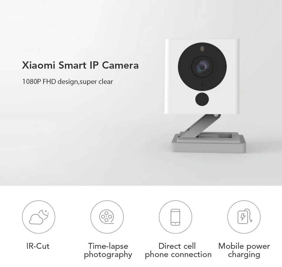 Original Xiaomi CCTV Mijia Xiaofang 110 Degree F2.0 8X 1080P Digital Zoom Smart Camera IP WIFI Wireless Camaras Cam Night Vision (1)