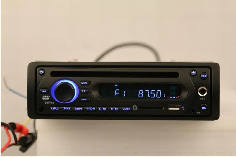 Flash Deal Free shipping 24V one din car dvd player with USB SD hard disck and microphone function 2