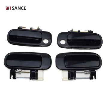 

ISANCE Black Outside Door Handle Front & Rear Right & Left For Toyota Camry 1992 1993 1994 1995 1996 69230-33010 & 69240-33010