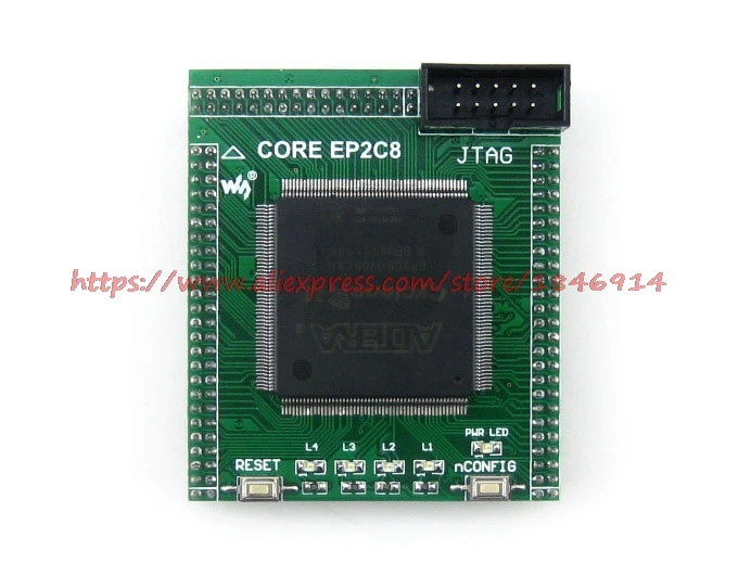 EP2C8Q208C8N EP2C8 FPGA макетная плата FPGA обучающая плата основной платы маленький объем IO все провода FPGA