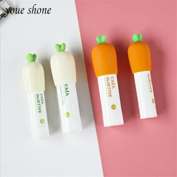 

1PCS Glue Children's Manual Class Carrot Cute Solid Glue (Small) Office Student Stationery Supplies Gift YOUE SHONE