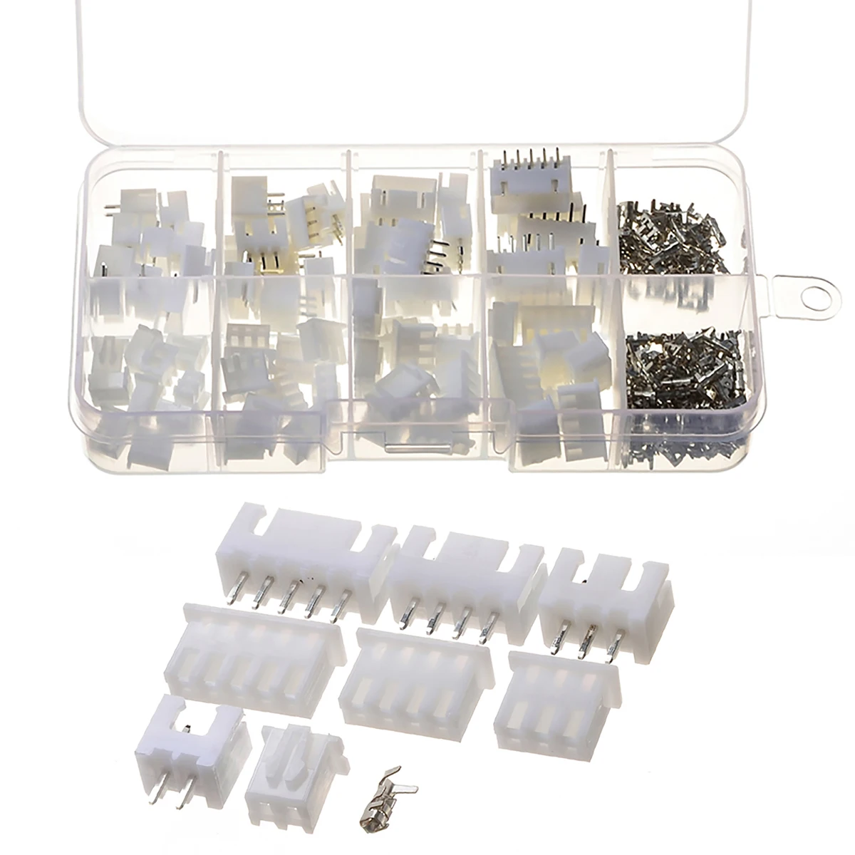 40 Set 2p 3p 4p 5 pin 2.54mm Pitch Connectors PCB Wire Terminal Housing Header AWG#24~#32