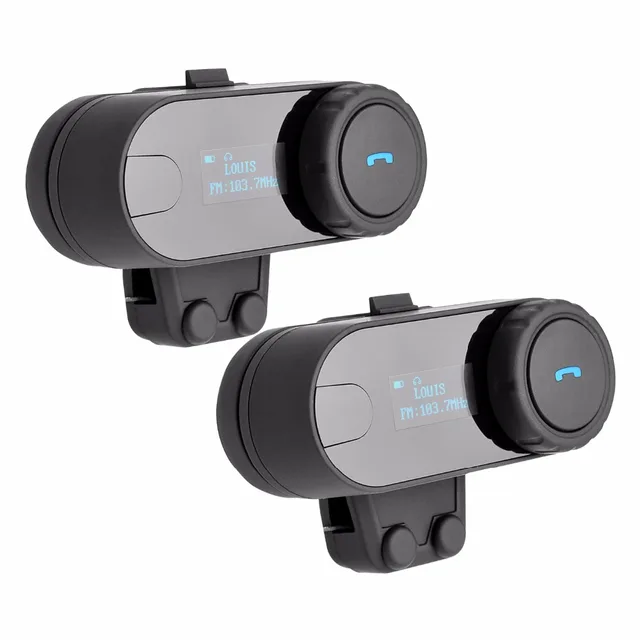 Intercomunicador TCOM-SC con Bluetooth para casco de motocicleta, auriculares para casco de motocicleta, radio FM, pantalla LCD, 2020 Intercomunicador TCOM-SC con Bluetooth para casco de motocicleta, auriculares para casco de motocicleta, radio FM, pantalla LCD, 2020