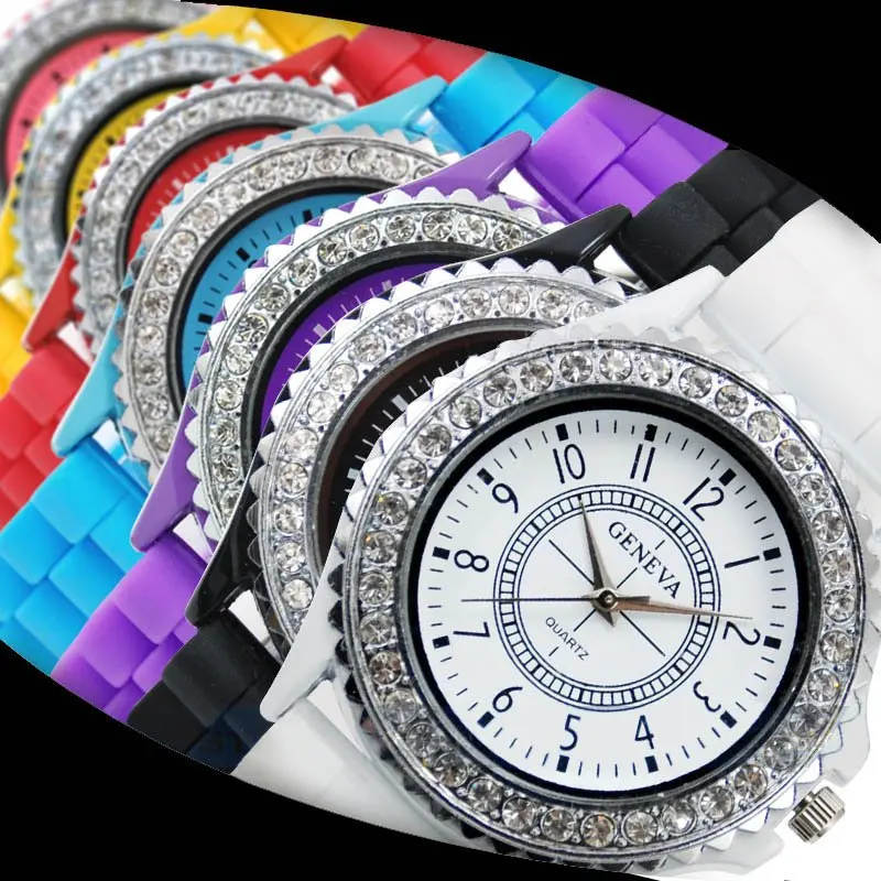 Promotion Free Shipping crystal Analog Quartz font b Watch b font font b Women b font