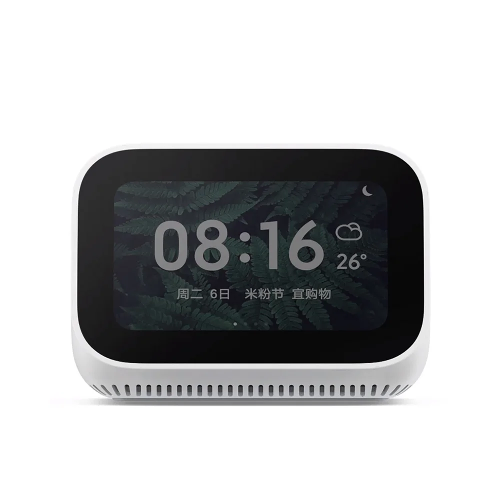 Новый Xiaomi AI сенсорный экран динамик Bluetooth 5 0 цифровой дисплей Будильник WiFi умное