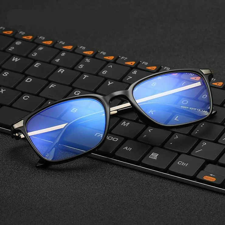 Black Computer Glasses With Clear Lens Optical Reading Eyeglasses 