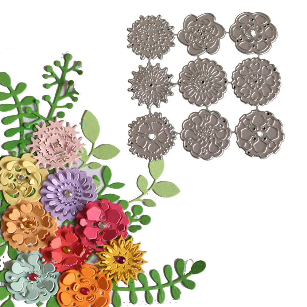 9PCS/Set 3D Flower Dies in Cutting Dies Metal Scrapbooking Die Stencils For DIY Scrapbooking Photo Album Decorative Embossing 3D 9PCS/Set 3D Flower Dies in Cutting Dies Metal Scrapbooking Die Stencils For DIY Scrapbooking Photo Album Decorative Embossing 3D