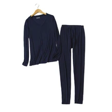 Осенняя и зимняя мужская осенняя одежда длинные штаны набор термобелья тонкий срез Хлопок Свободный большой размер Нижнее белье P39.8