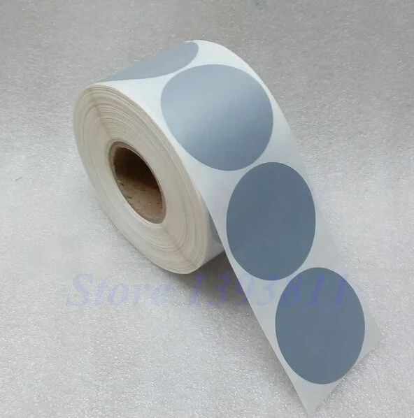 Round Label Sticker 55*55mm Diameter 5.5 cm Matte Silver Sticker Waterproof Tearproof oilproof Sealing