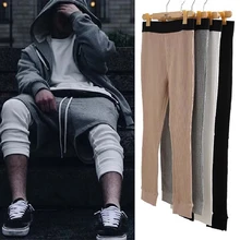 Баскетбольные плотные спортивные штаны для бега, Мужские штаны в стиле хип-хоп, штаны для фитнеса, штаны для мужчин, однотонные длинные штаны