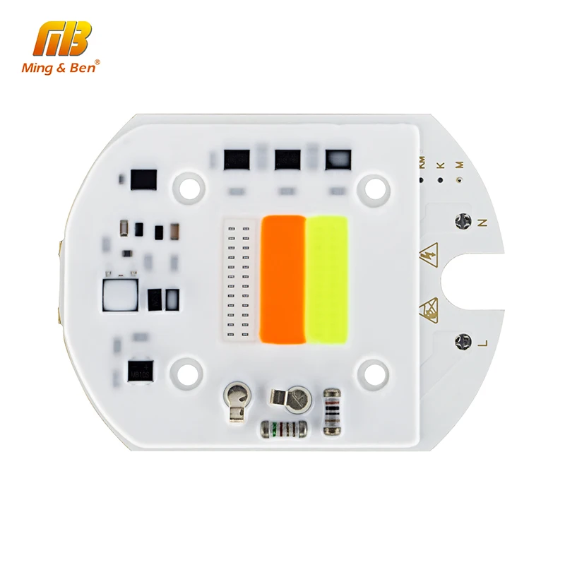 Светодио дный RGB COB Чип AC 220 В 233 30 Вт Красочные смарт IC без драйвер для DIY светодио