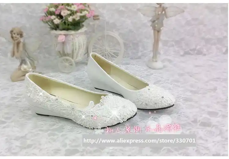 3cm Wedges Heel Wedding Shoes Brides White Light Ivory Lace Woman S Party Dance Shoe Bridal Dress Pumps Wedges Shoes Wedding Shoes Wedge Heel Wedding Shoesshoes Bridal Aliexpress