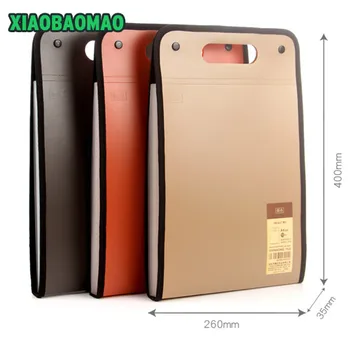 

Vertical A4 Expanding File Folder Document Wallet Organizer Bag 13 Layer Simple and Solid