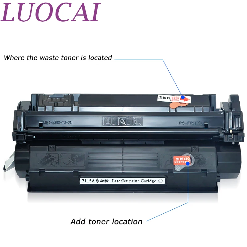 Совместимый тонер-картридж LuoCai для принтеров HP LaserJet 1000 1005 1200 1200N 1200SE 1220 1220SE 3300 7115A