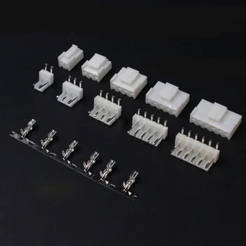 

2sets VH 3.96mm spacing PCB electronic connector plug-in 2p3p4p5p6p7p8p9p10p11p12p13p14pins curved needle