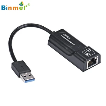 

Binmer Ethernet LAN Network Adapter USB 3.0 to 10/100/1000 Gigabit RJ45 1000Mbps Mar10 MotherLander