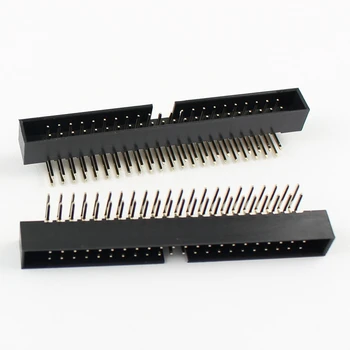

100 Pcs Per Lot 2mm 2x22Pin 44 Pin Right Angle Male Shrouded IDC Box Header Connector