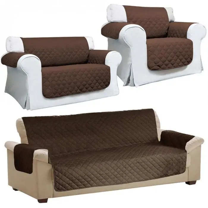 Стеганый диван подлокотник кресло набор ПЭТ протектор скольжения чехол мебель подушки броски GQ999