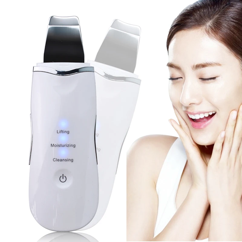 Ultrasonic Skin Scrubber Face Blackhead Acne Removal Device Peeling