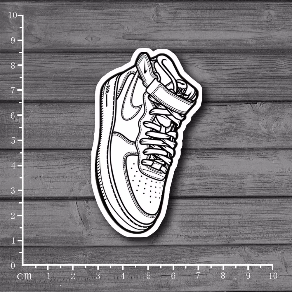 

Air force1 Waterproof DIY Suitcase Stationery Stickers Kids Toys For Car Styling Laptop Notebook Macbook Skin Home Decal[Single]