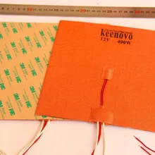 200X200 мм, 400 Вт@ 12 В, w/NTC 100K Термистор, Keenovo силиконовый нагреватель 3D-принтер нагреватель, Heatbed, гарантия качества первого класса