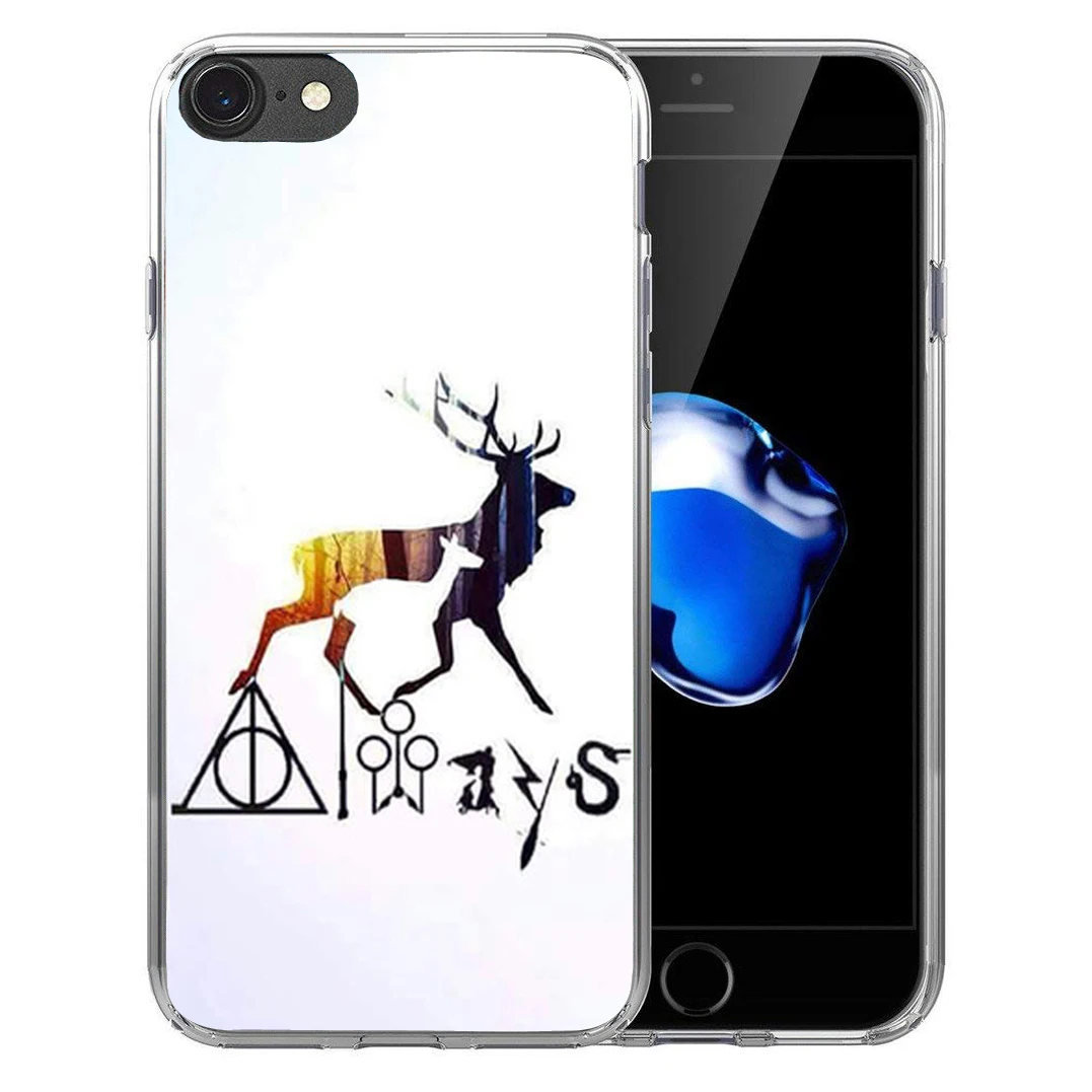 Для iPhone X 8 7 плюс 6 6s 5 5S SE Мягкий силиконовый чехол ТПУ гарри Поттер о фильме ясно
