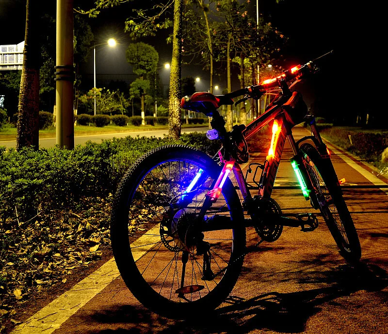 Cycling LED Tail Light Flashing Lamp Laser Light Installed In Anywhere Bicycle Bike Safety Warning Cycling Light Farol LT0063 (2)