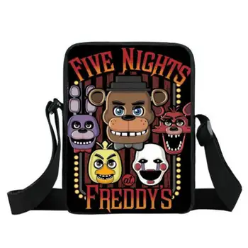 

Young Men Five Nights At Freddys Bag Fnaf Mini Messenger Bag Boys Girls Schoolbags Foxy Freddy Bags Chica Bonnie Fazbear Bags