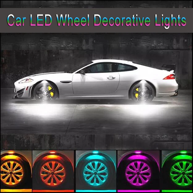 4pcs/lot LED car universal wheel light LED decorative lights car body