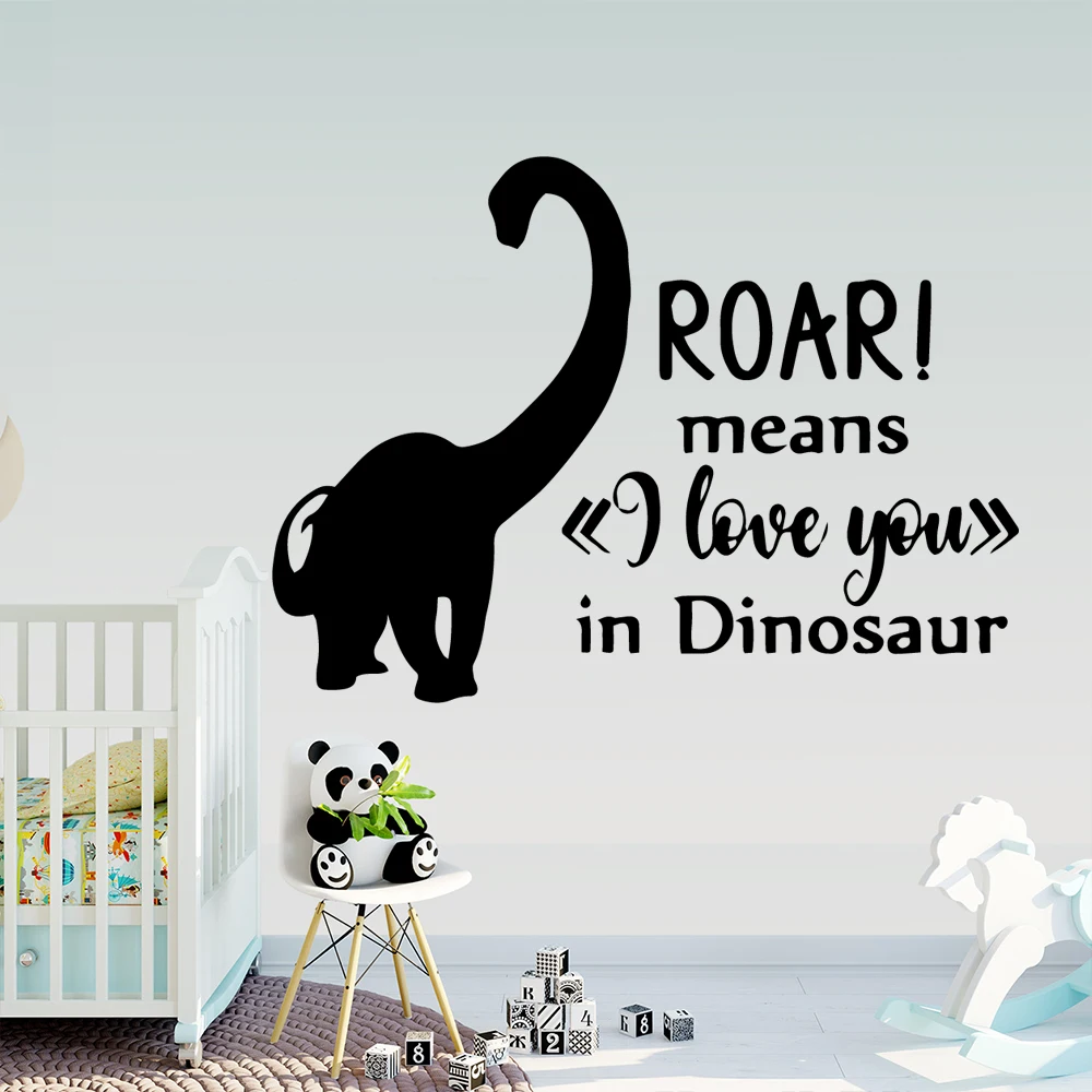 

Cartoon dinosaur Nursery Wall Stickers Vinyl Art Decals For Living Room Kids Room Diy Pvc Home Decoration Accessories