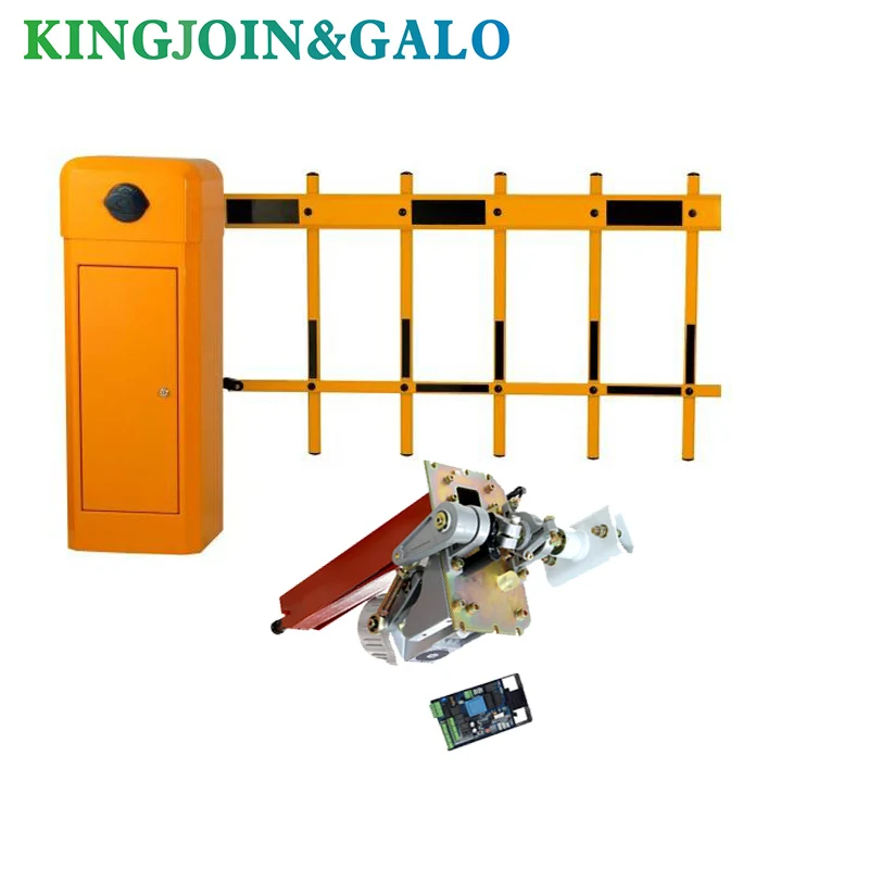 

Aluminum double fence automatic parking gate opener with 2 fence boom road guardrail