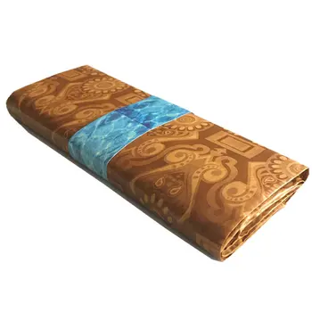 

Gold Color Dubai Style Handmade 100% Cotton bazin 140cm Wide bazin Riche Getz 60*70 Density Fabric Heavy Quality 5yard/pc 40