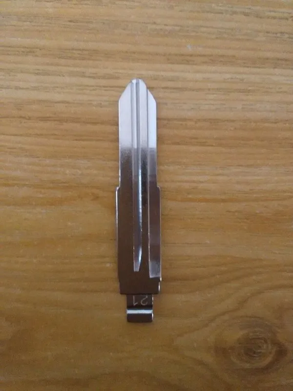 NO.21 Key Blade for Toyota Cola Folding Flip Replacement Key Blade Middle Groove