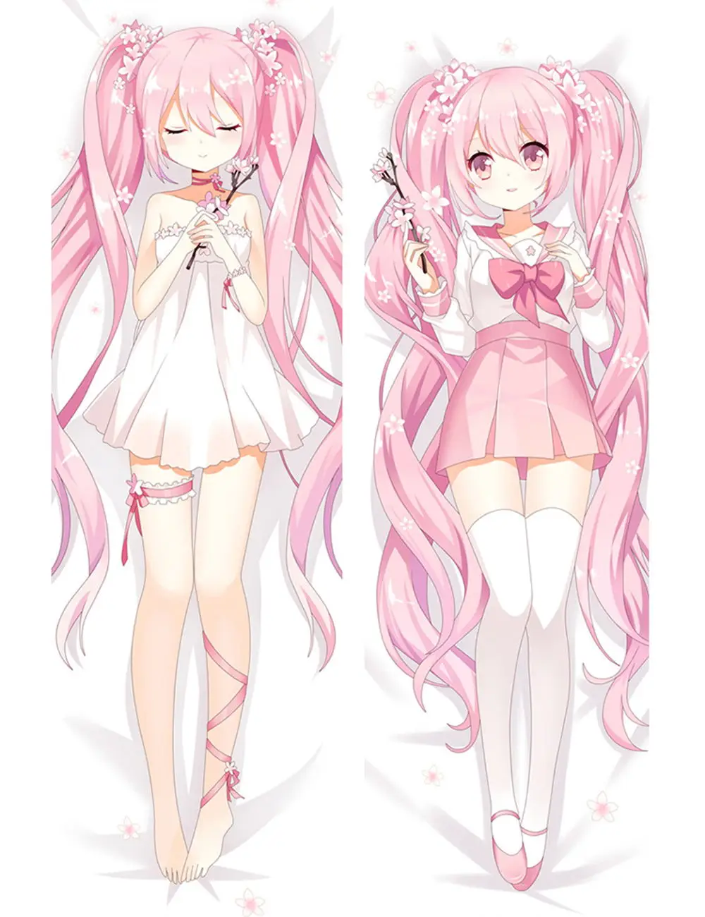 59/" Anime Vocaloid Hatsune Miku Dakimakura Hugging Body Pillow Case Cover 150CM