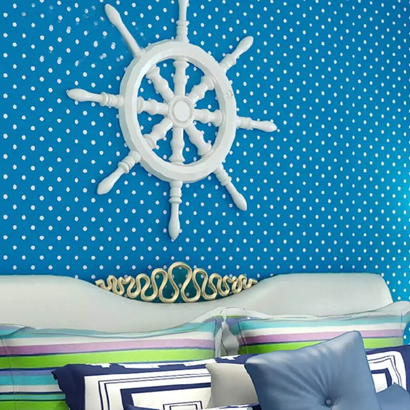

Modern Simple Small Polka Dots Non-woven Wallpaper For Kids' Room Bedroom Wallpapers For Living Room Wallpaper Mural De Parede