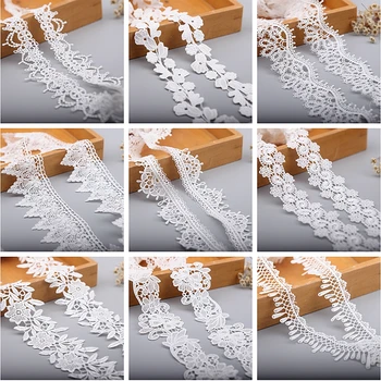 2Yard/Lot Lace Ribbon White Lace Fabric Polyester Garment Accessories Clothes Accessories Lace Trimmings 19527 1