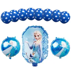11 шт., Детские воздушные шары из фольги для девочек, принцесс Эльзы и Анны, украшения для дня рождения, детские игрушки, латексные globos