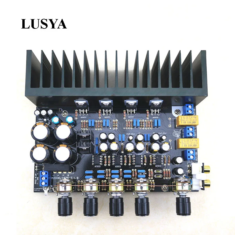 

Lusya LM1875 Amplifier Board 2.1 Channel Amp Bass Differential Amplifier BTL Amplifier diy Kits/finished