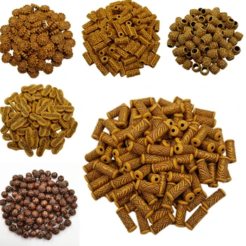 

2018 New Earrings For Jewelry Bracelet Necklace Fashion Loose DIY Beads 1Set Acrylic Findings Jewelry making Wooden Color charms