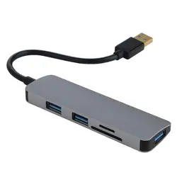 5 в 1 USB 3,0 концентратор разъем 3 USB 3,0 порты с 1 TF 1 SD порты и разъёмы Компьютерные периферийные устройства Multi функциональный все в 1 шт. интимные