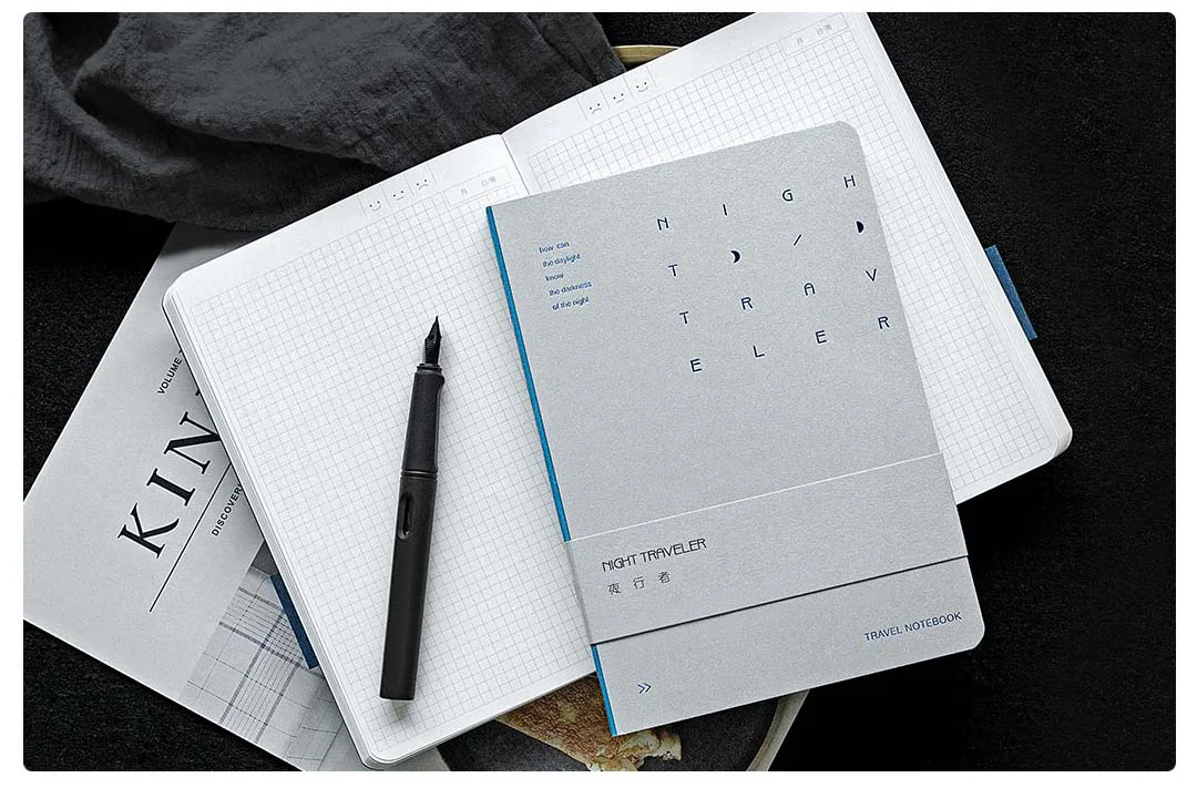 4-цветный ноутбук Xiaomi Youpin kinbt Walker Series B6 может быть написан на плоской 180 градусов четыре внутренних страницы офисный блокнот