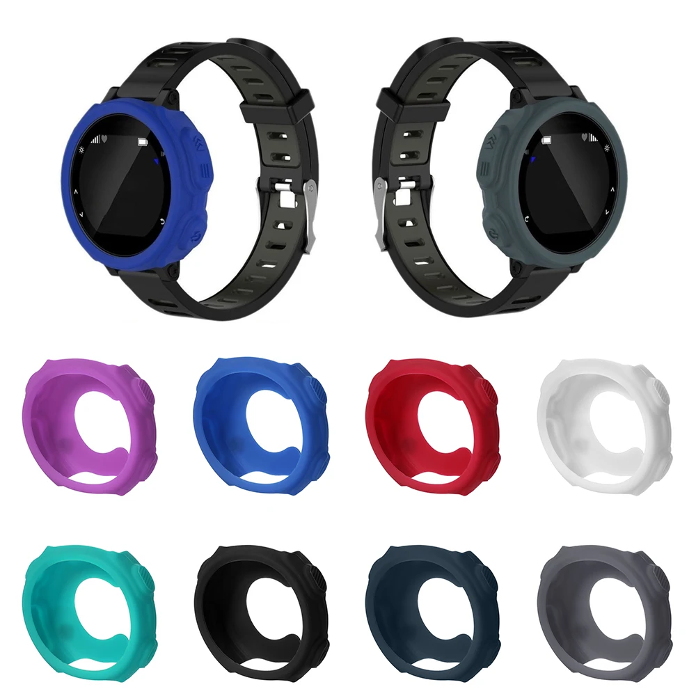 For Garmin Forerunner 235 / 735XT GPS Watch Shell Silicone Wristband Bracelet Protector Case Cover