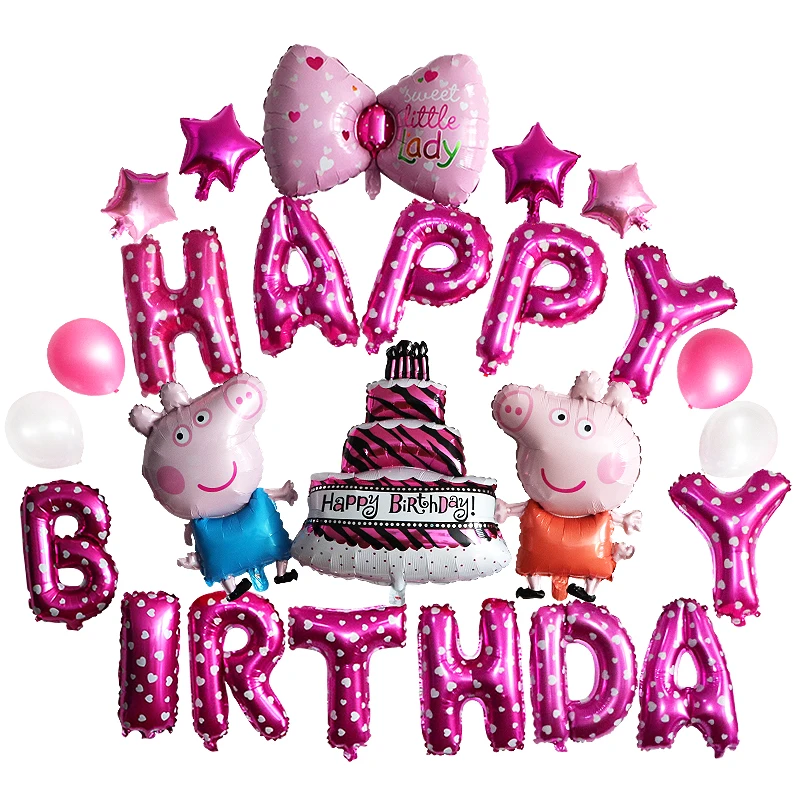 Aliexpress.com : Buy 2018 HAPPY BIRTHDAY Pinky&Mint cute balloon one