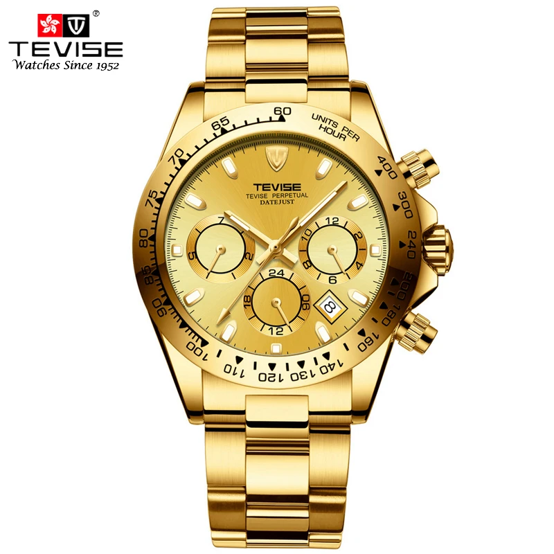 

Luxury Watch Men Automatic Man Mechanical Self Wind Montres Stainless Steel Auto Date Week Month Watches Reloj Automatico