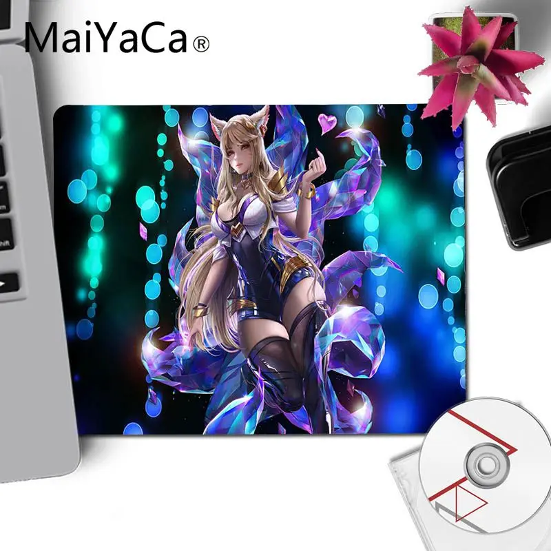MaiYaCa League of Legends girl band K DA Akali Ahri удобный небольшой коврик для мыши игровой