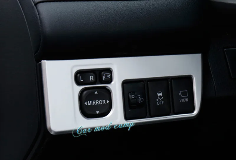 

Left Hand Driving! For Toyota RAV4 RAV 4 2014 - 2017 ABS Matt Interior Rearview Mirror Switch Button Cover Trim 1pc Car Styling!