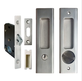 

Sliding door lock moving handle lock hook lock bathroom wooden door lock