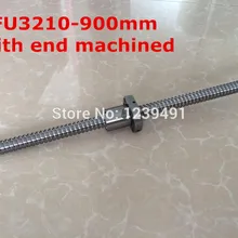 1 шт. SFU3210-900 мм шариковый винт с гайкой согласно BK25/BF25 конец механической обработке CNC части